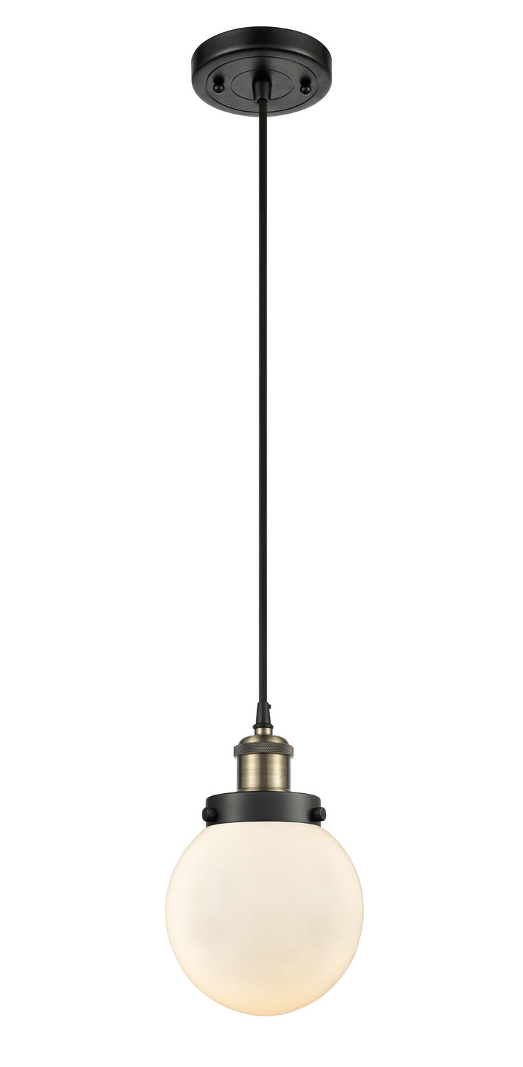 Innovations 916-1P-BAB-G201-6-LED LED Mini Pendant, Black Antique Brass