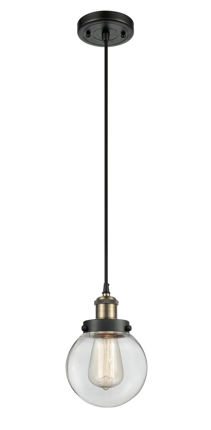 Innovations 916-1P-BAB-G202-6-LED LED Mini Pendant, Black Antique Brass