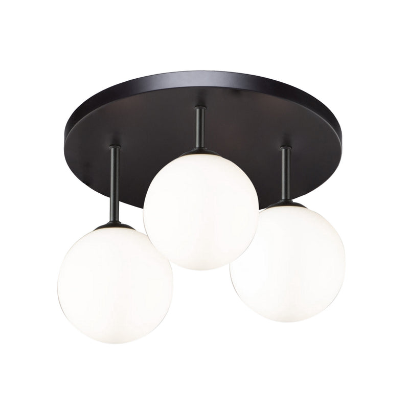 Artcraft AC6653BK LED Semi-Flush Mount, Semi Matte Black