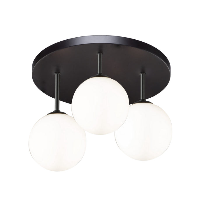 Artcraft AC6653BK LED Semi-Flush Mount, Semi Matte Black