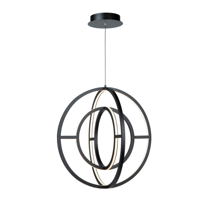 Artcraft AC6659BK LED Chandelier, Matte Black