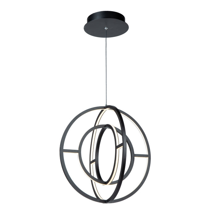 Artcraft AC6660BK LED Chandelier, Matte Black