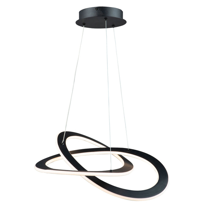Artcraft AC7076BK LED Chandelier, Black