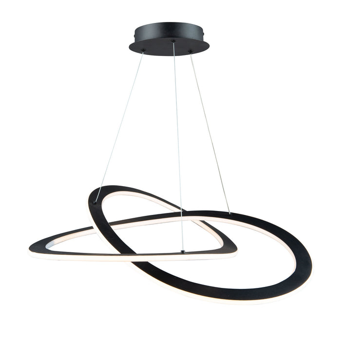 Artcraft AC7077BK LED Chandelier, Black