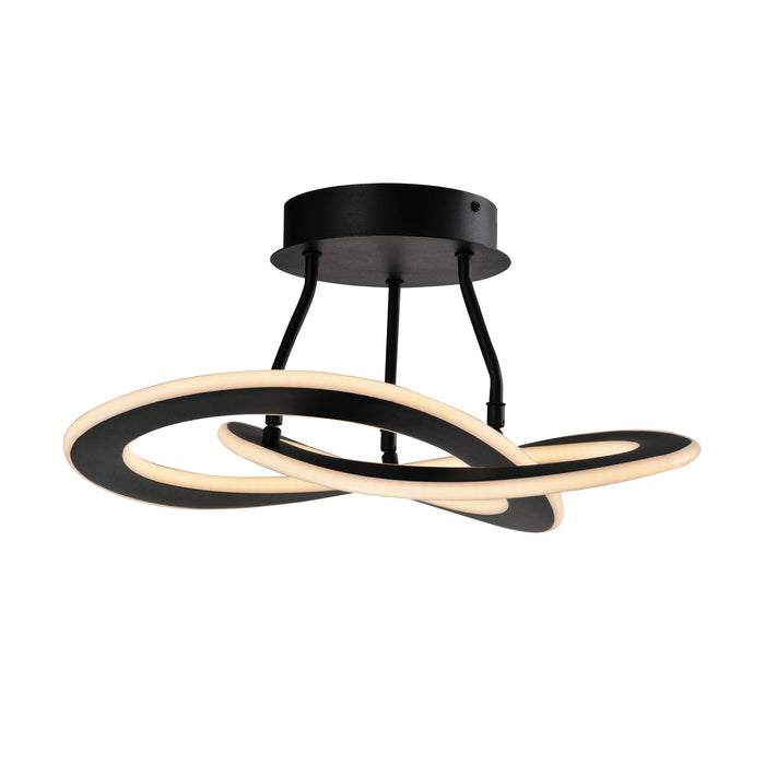 Artcraft AC7078BK LED Semi-Flush Mount, Black