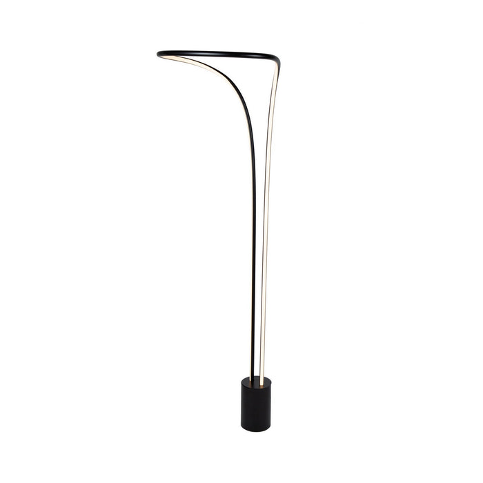 Artcraft AC7589BK LED Floor Lamp, Matte Black