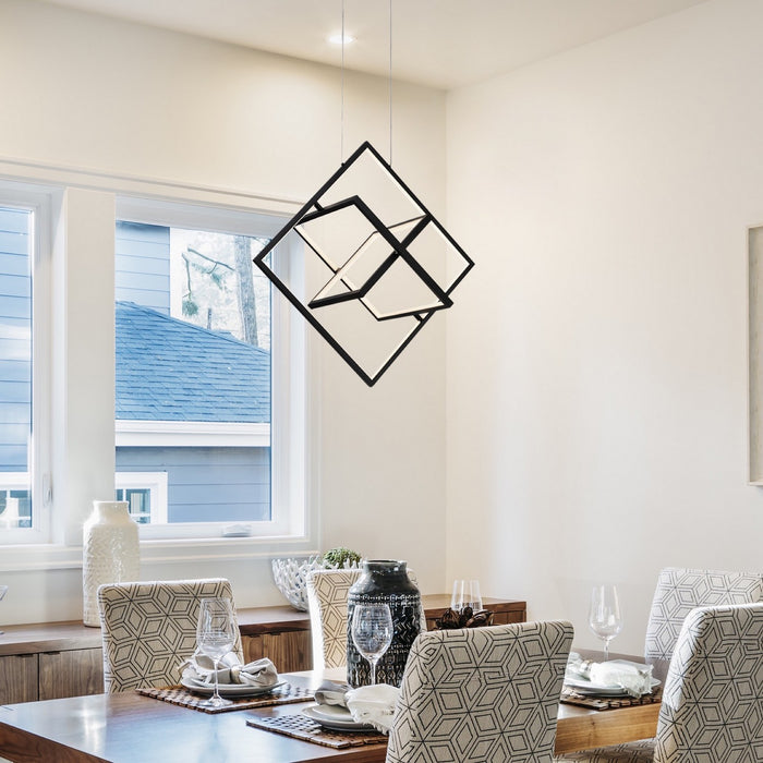 Artcraft AC7627BK LED Pendant, Black
