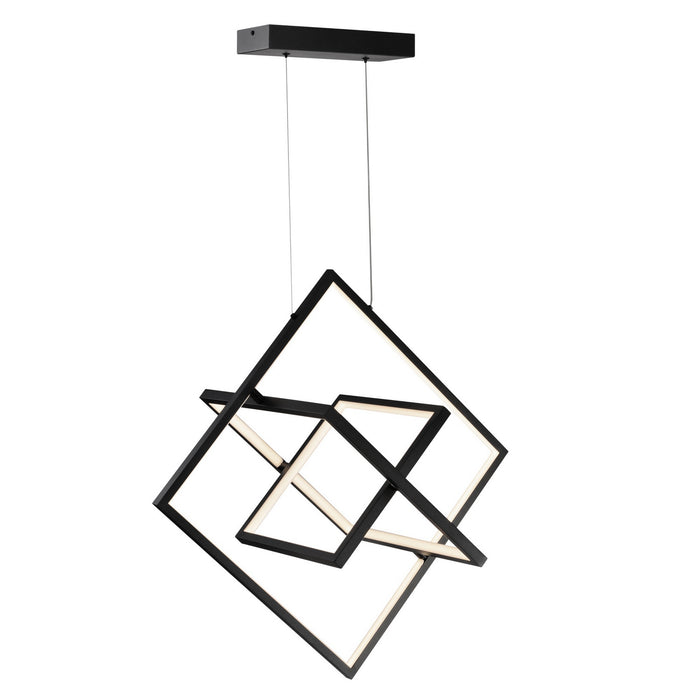 Artcraft AC7627BK LED Pendant, Black