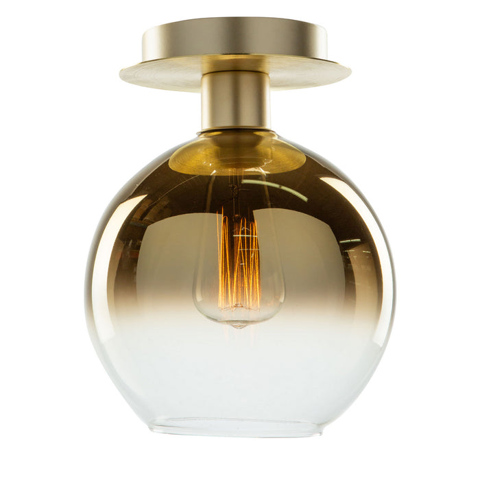 Artcraft SC13280GD One Light Semi-Flush Mount, Gold