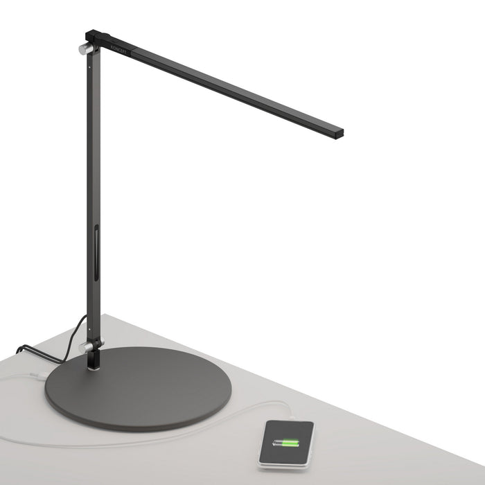 Koncept AR1000-CD-MBK-USB LED Desk Lamp, Metallic black