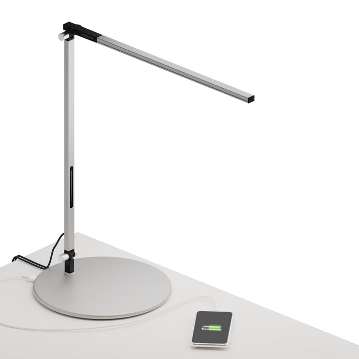 Koncept AR1000-CD-SIL-USB LED Desk Lamp, Silver