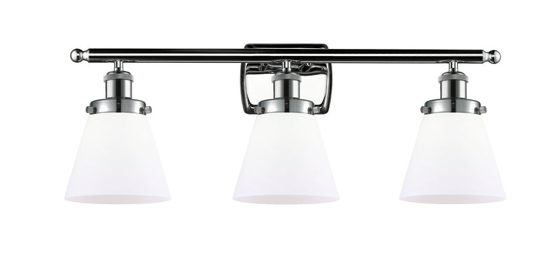 Innovations 916-3W-PC-G61 Three Light Bath Vanity, Polished Chrome
