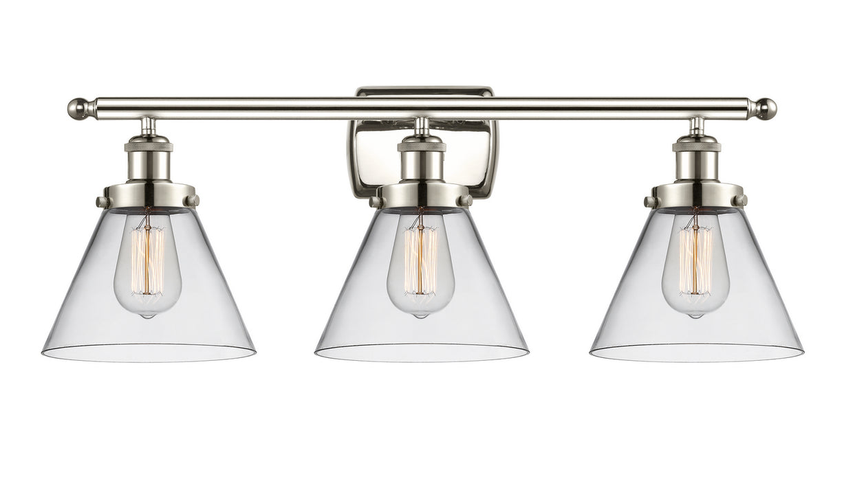Innovations 916-3W-PN-G42 Three Light Bath Vanity, Polished Nickel