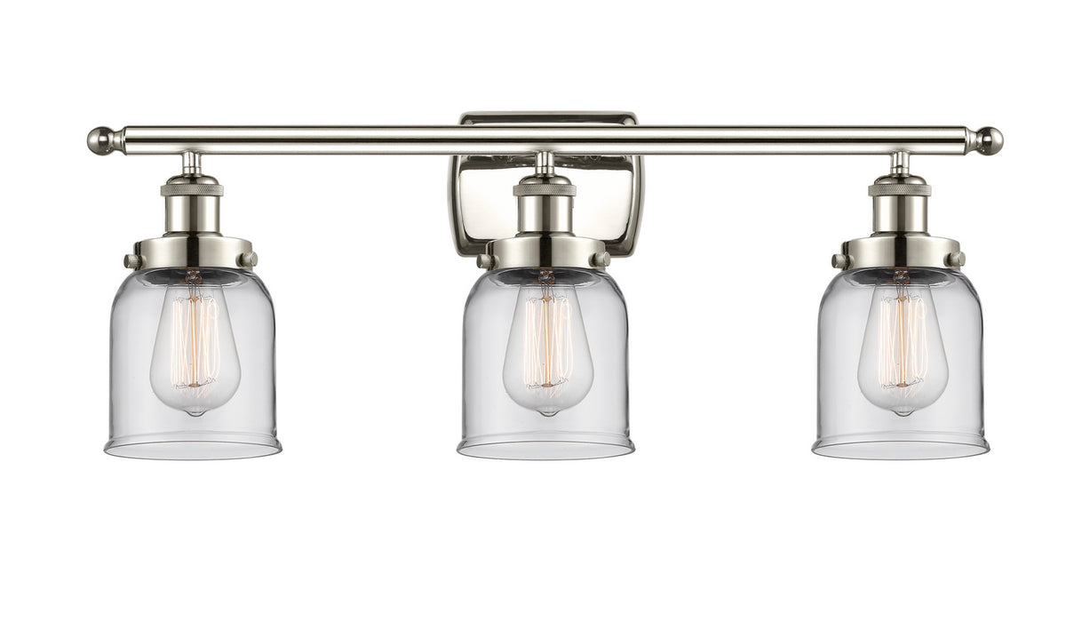 Innovations 916-3W-PN-G52 Three Light Bath Vanity, Polished Nickel