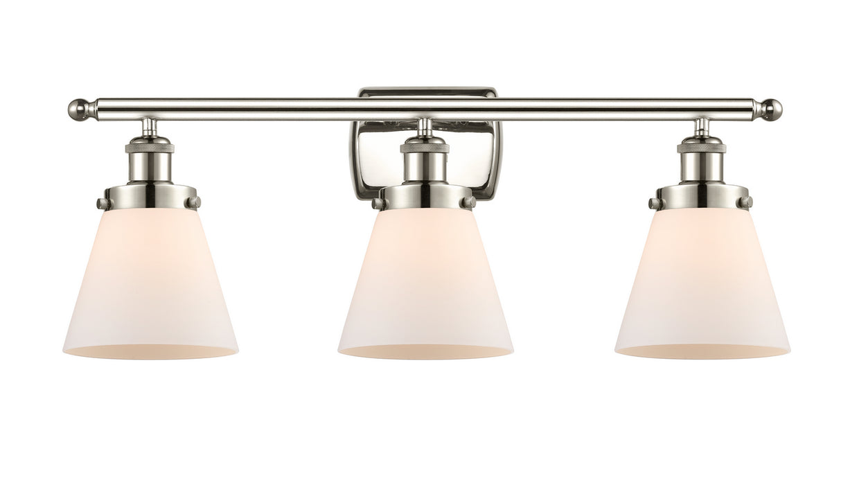Innovations 916-3W-PN-G61 Three Light Bath Vanity, Polished Nickel
