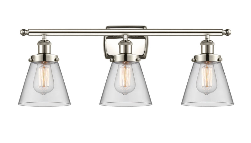 Innovations 916-3W-PN-G62 Three Light Bath Vanity, Polished Nickel