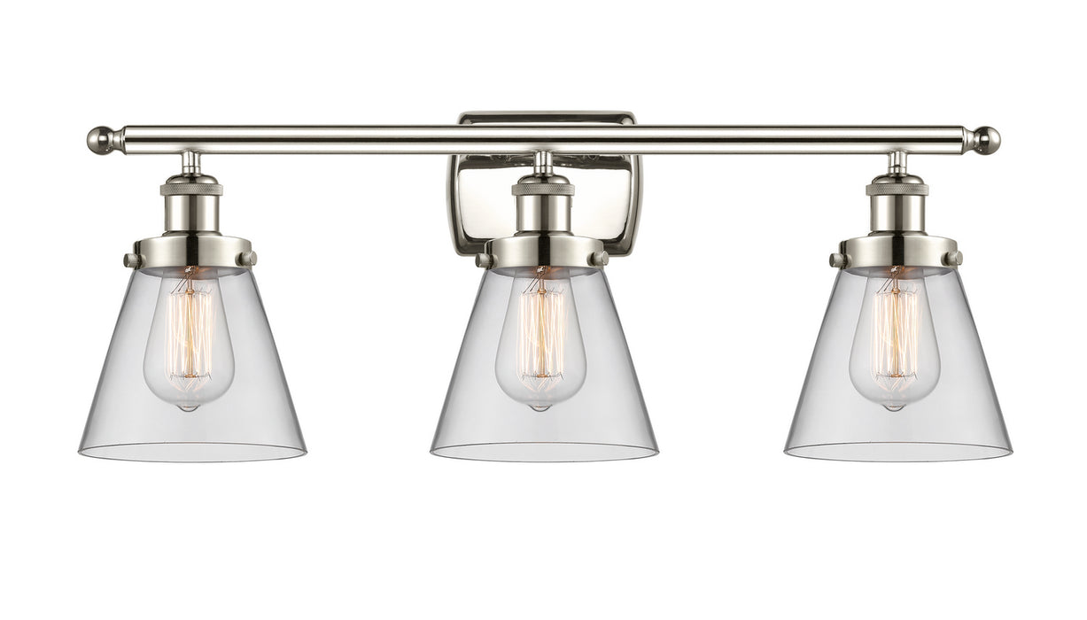 Innovations 916-3W-PN-G62 Three Light Bath Vanity, Polished Nickel