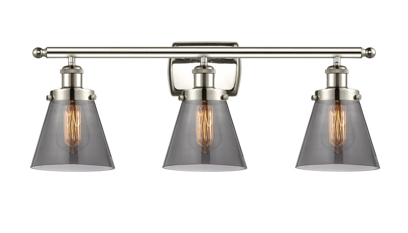 Innovations 916-3W-PN-G63 Three Light Bath Vanity, Polished Nickel