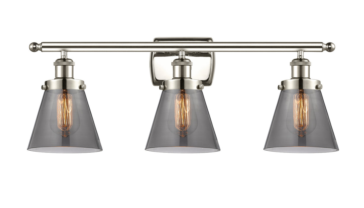 Innovations 916-3W-PN-G63 Three Light Bath Vanity, Polished Nickel