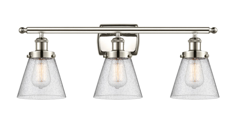 Innovations 916-3W-PN-G64 Three Light Bath Vanity, Polished Nickel