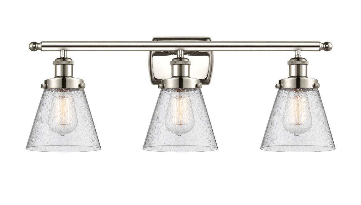 Innovations 916-3W-PN-G64 Three Light Bath Vanity, Polished Nickel
