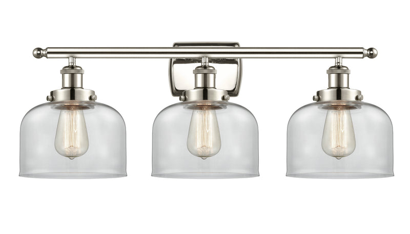 Innovations 916-3W-PN-G72 Three Light Bath Vanity, Polished Nickel