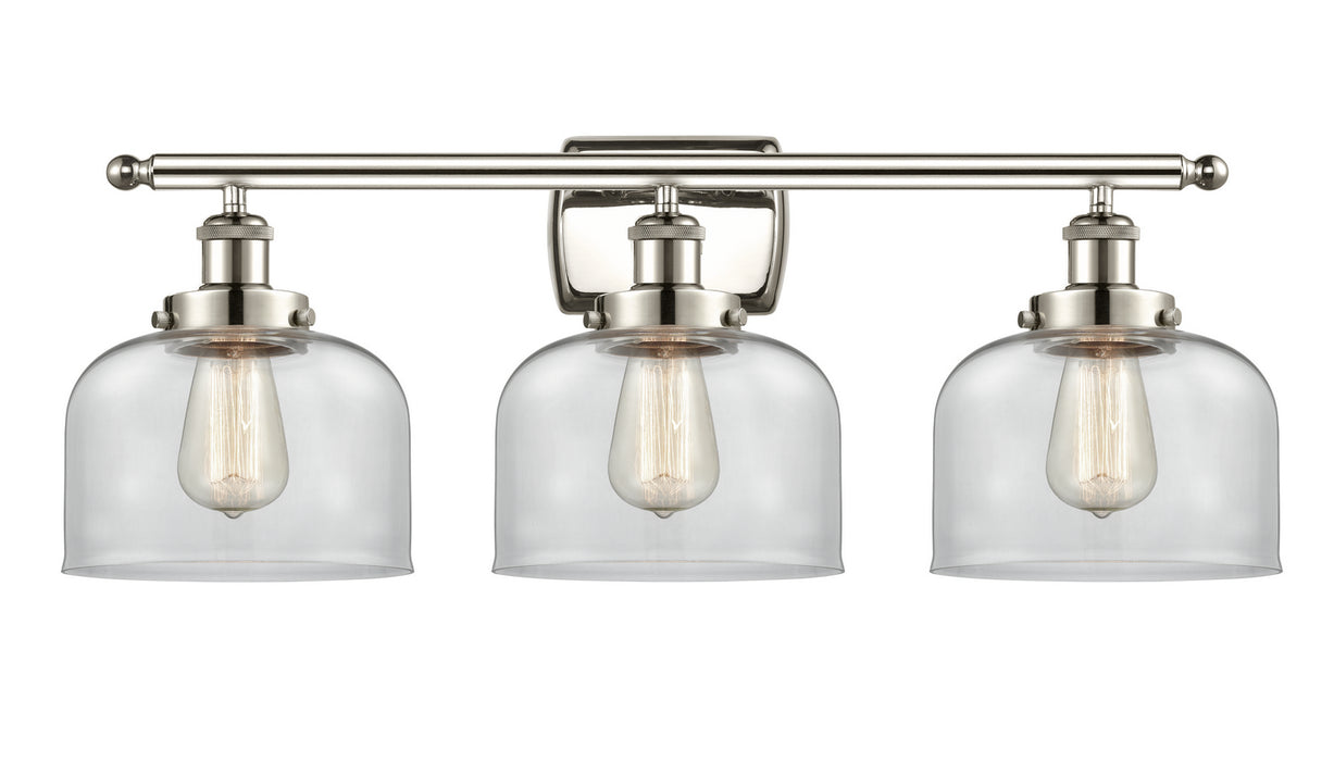 Innovations 916-3W-PN-G72 Three Light Bath Vanity, Polished Nickel