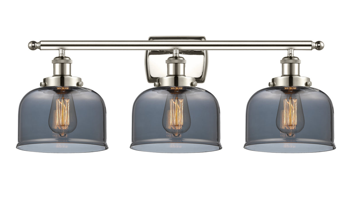 Innovations 916-3W-PN-G73 Three Light Bath Vanity, Polished Nickel