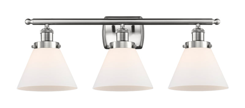 Innovations 916-3W-SN-G41 Three Light Bath Vanity, Brushed Satin Nickel