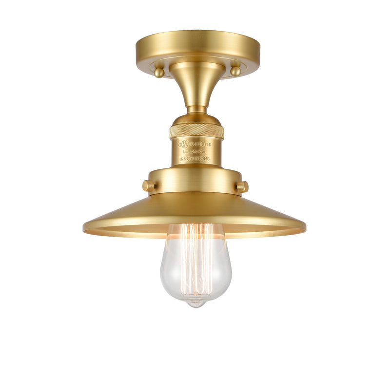 Innovations 517-1CH-SG-M4-LED LED Semi-Flush Mount, Satin Gold