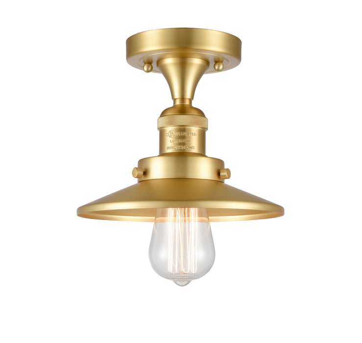 Innovations 517-1CH-SG-M4-LED LED Semi-Flush Mount, Satin Gold