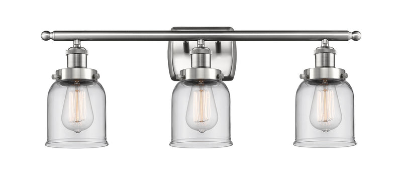 Innovations 916-3W-SN-G52 Three Light Bath Vanity, Brushed Satin Nickel