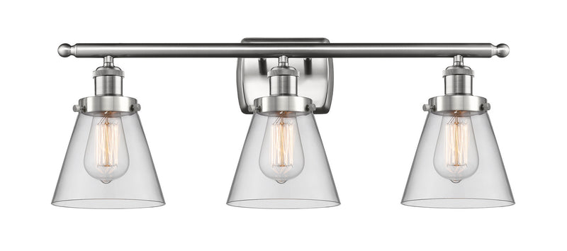 Innovations 916-3W-SN-G62 Three Light Bath Vanity, Brushed Satin Nickel