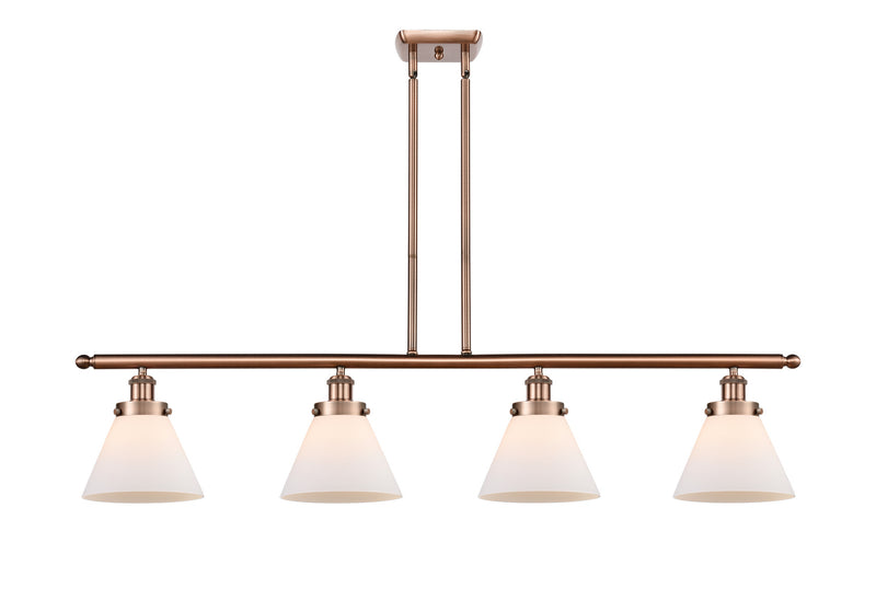 Innovations 916-4I-AC-G41-LED LED Island Pendant, Antique Copper