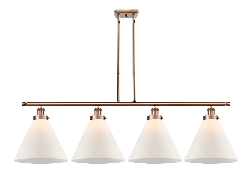 Innovations 916-4I-AC-G41-L-LED LED Island Pendant, Antique Copper