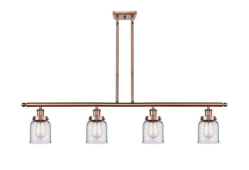 Innovations 916-4I-AC-G52 Four Light Island Pendant, Antique Copper
