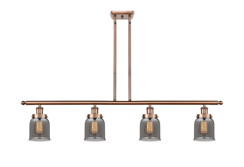 Innovations 916-4I-AC-G53 Four Light Island Pendant, Antique Copper