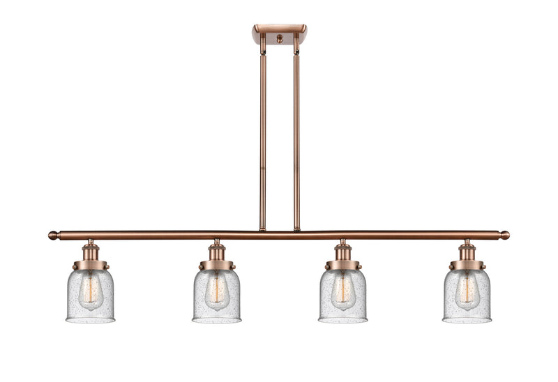 Innovations 916-4I-AC-G54-LED LED Island Pendant, Antique Copper