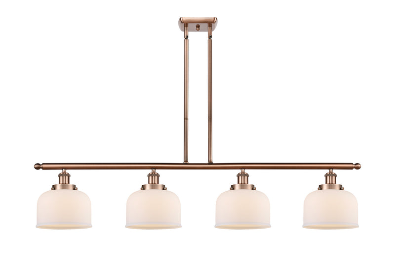 Innovations 916-4I-AC-G71 Four Light Island Pendant, Antique Copper
