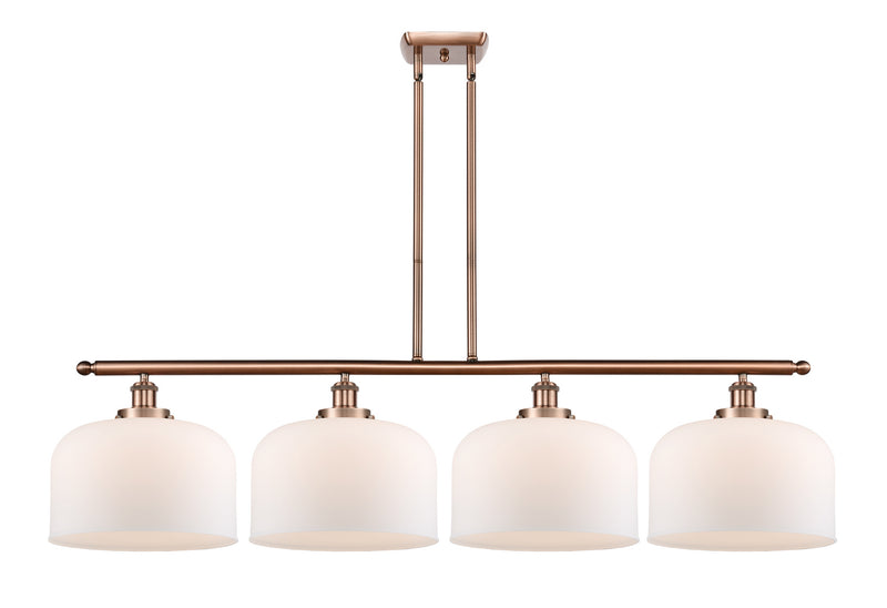 Innovations 916-4I-AC-G71-L Four Light Island Pendant, Antique Copper