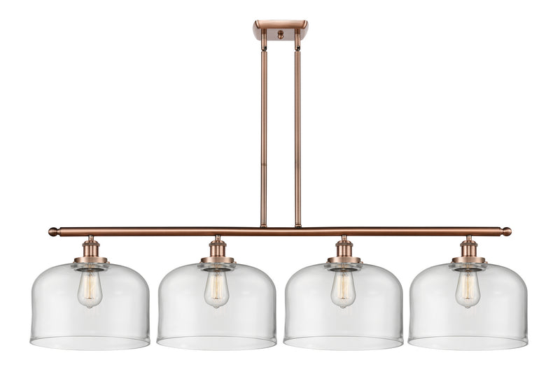 Innovations 916-4I-AC-G72-L Four Light Island Pendant, Antique Copper