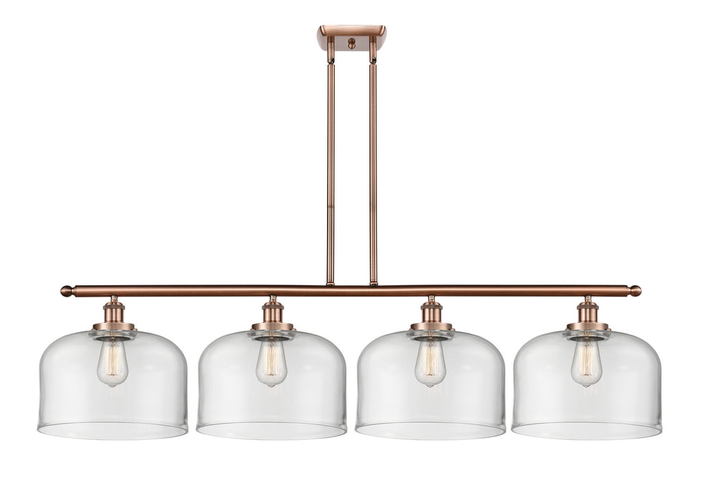 Innovations 916-4I-AC-G72-L-LED LED Island Pendant, Antique Copper