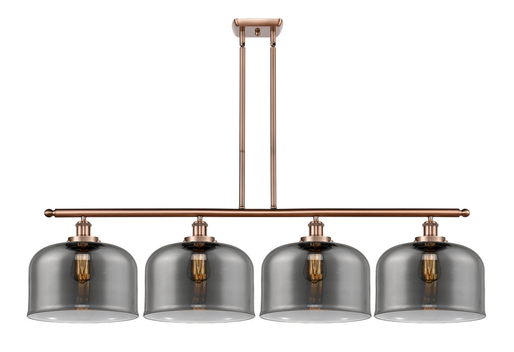 Innovations 916-4I-AC-G73-L Four Light Island Pendant, Antique Copper
