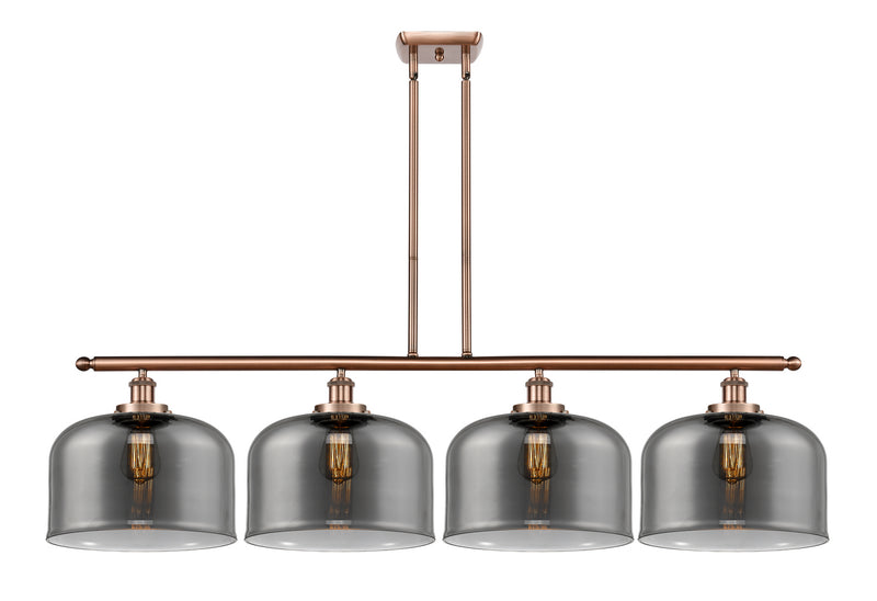 Innovations 916-4I-AC-G73-L-LED LED Island Pendant, Antique Copper