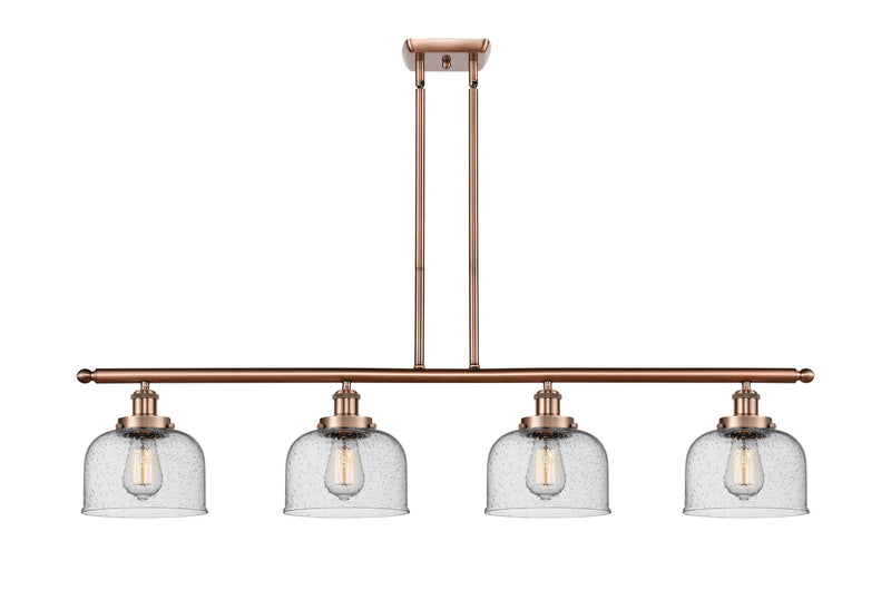 Innovations 916-4I-AC-G74-LED LED Island Pendant, Antique Copper