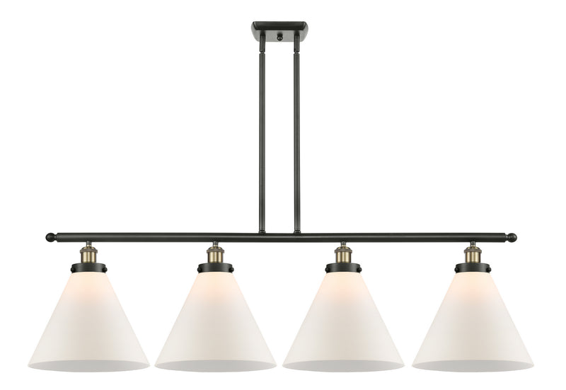 Innovations 916-4I-BAB-G41-L Four Light Island Pendant, Black Antique Brass