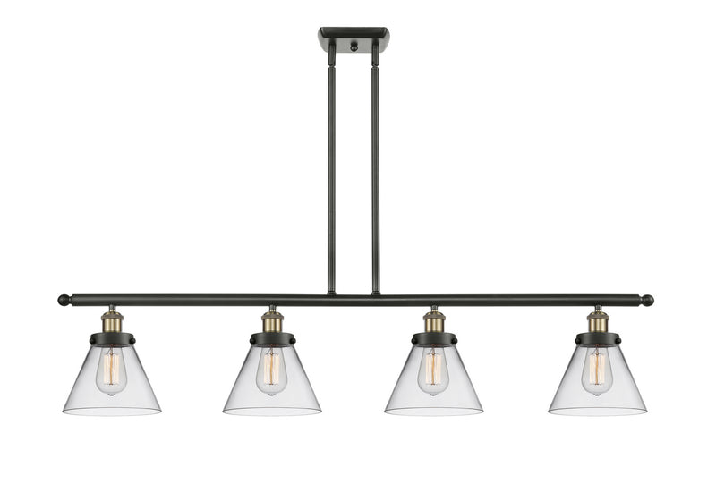 Innovations 916-4I-BAB-G42 Four Light Island Pendant, Black Antique Brass