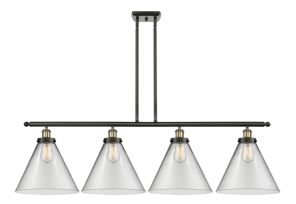 Innovations 916-4I-BAB-G42-L Four Light Island Pendant, Black Antique Brass