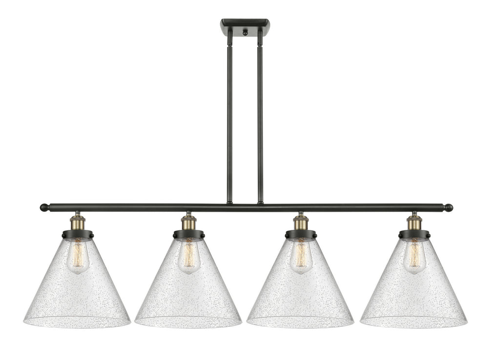 Innovations 916-4I-BAB-G44-L Four Light Island Pendant, Black Antique Brass