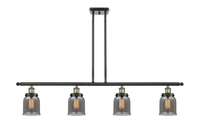 Innovations 916-4I-BAB-G53 Four Light Island Pendant, Black Antique Brass